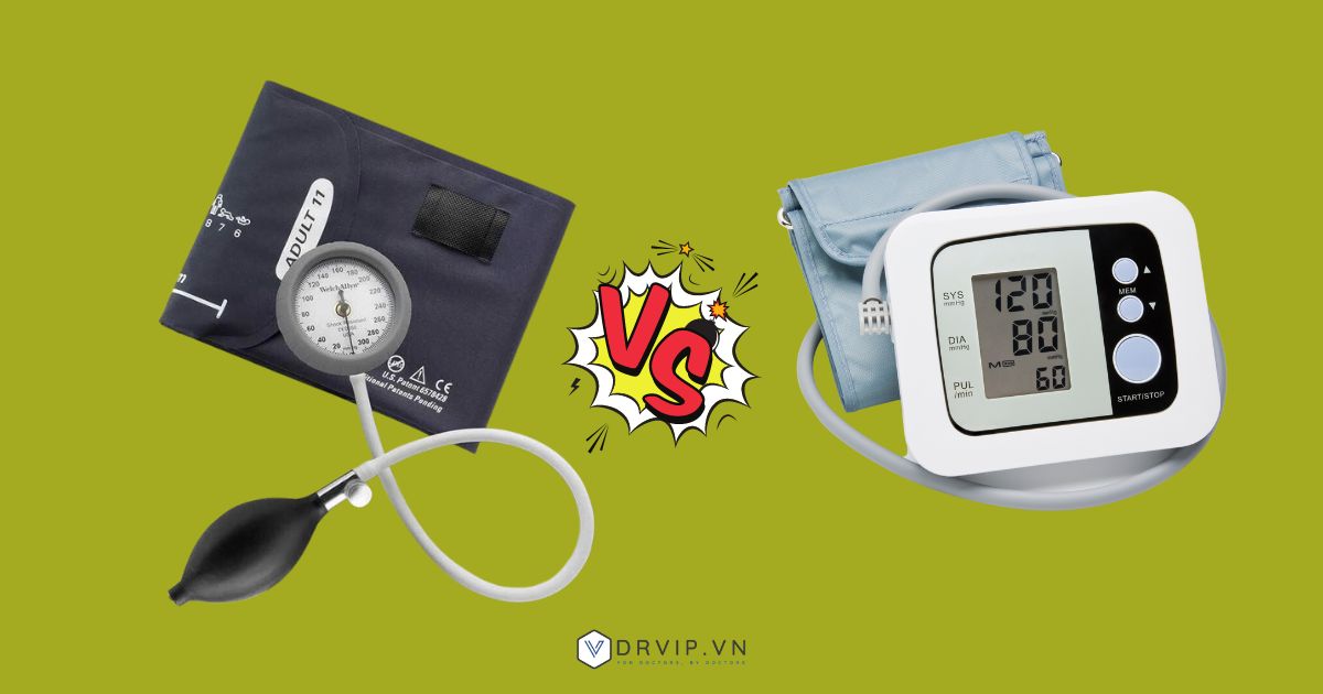 So sánh máy đo huyết áp cơ và điện tử