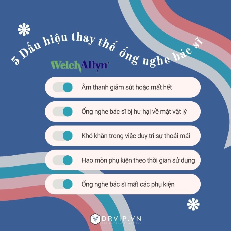 5 Dấu hiệu cần thay thế ống nghe bác sĩ mới