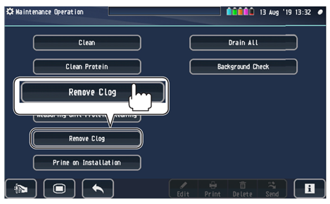 remove clog